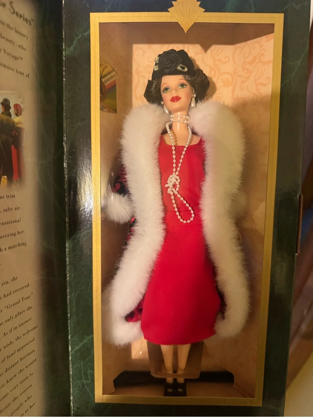 Hallmark Barbie Holiday Voyage Ornament - Red, White, Gold